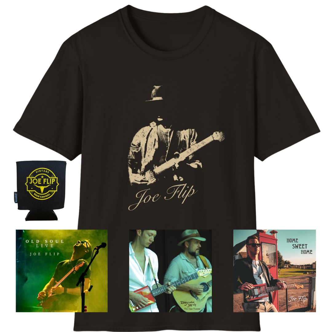 Flip Fan Bundle with Silhouette Tee Shirt, 3 CDs and Can Coozie