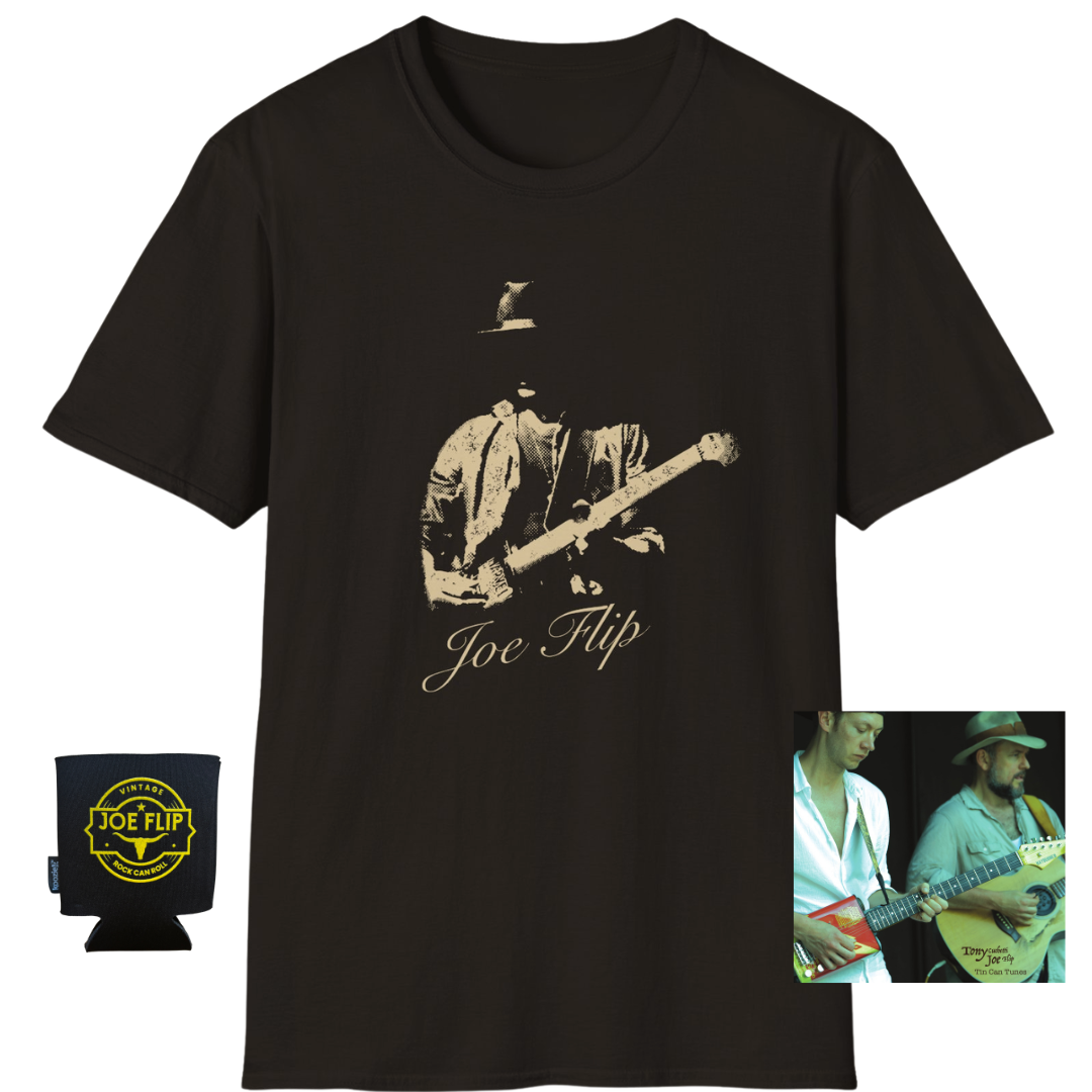 Free Can Coozie and Tin Can Tunes CD with Tee Shirt